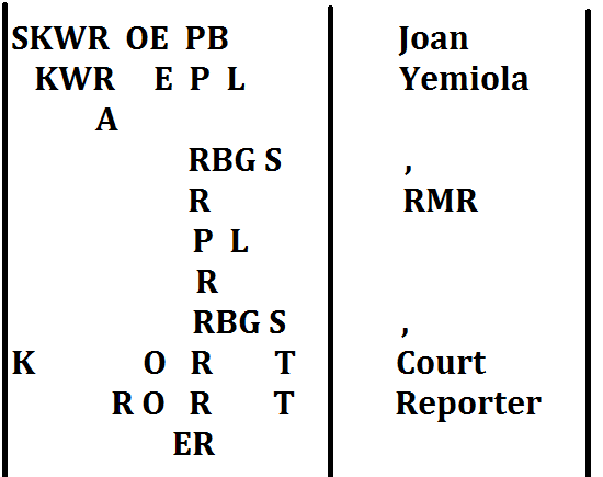 Joan Yemiola,RMR,Court Reporter
